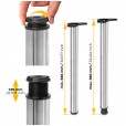 Tafelpoot chroom 830mm rond ø 60 mm