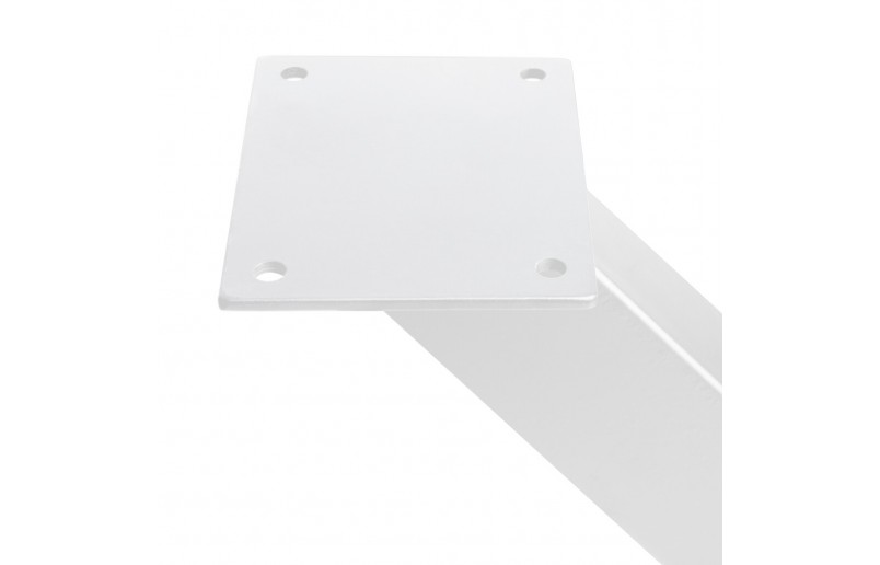 Tafelpoten kruis wit 695 mm hoog, breedte 697 mm, set á 2 stuks