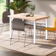Tafelpoot wit 830mm rond ø 60 mm