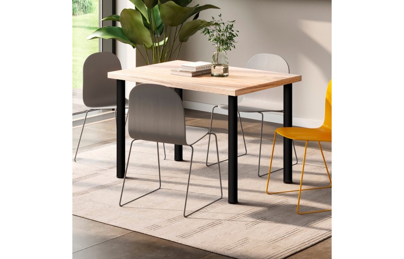 Tafelpoot zwart 830mm rond ø 60 mm