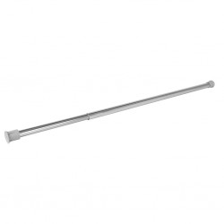 Uitschuifbare ronde kledingroede chroom 74-115 cm