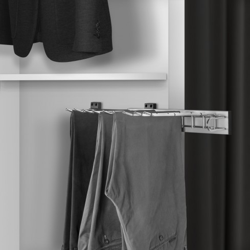 Pantalonrek voor 9 pantalons zijmontage rechts