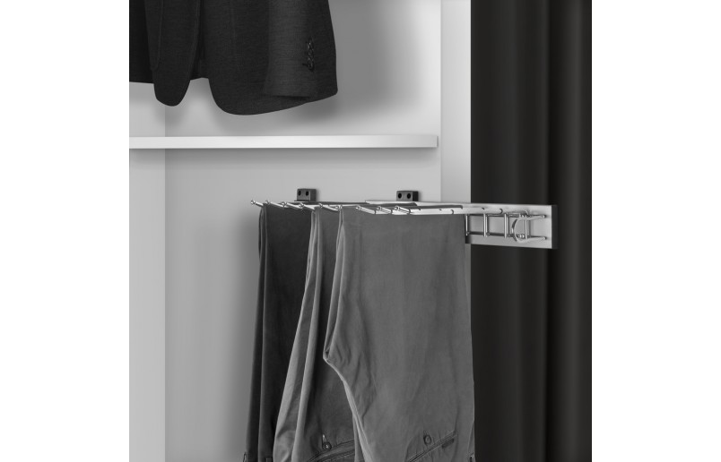 Pantalonrek voor 9 pantalons zijmontage rechts