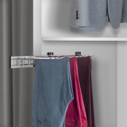 Pantalonrek voor 9 pantalons zijmontage links