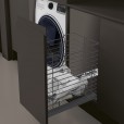 Wasmand staal antraciet voor frontmontage