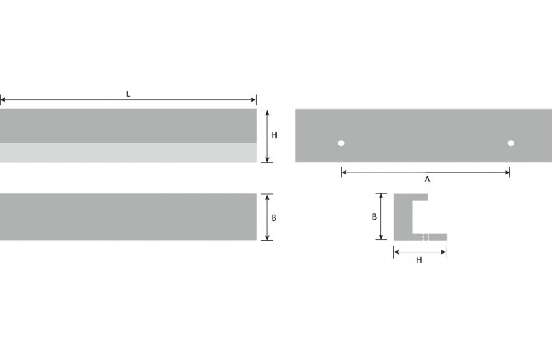 Greep Station zwart aluminium 190 mm