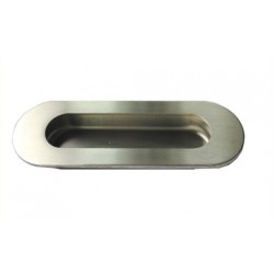 Inlaatgreep 120 x 40 mm ovaal