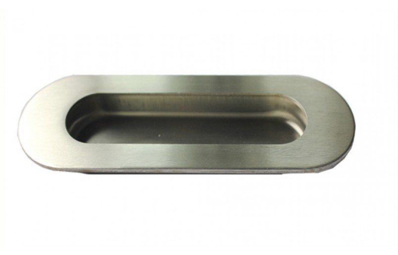 Inlaatgreep 120 x 40 mm ovaal