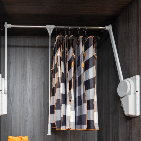 Kledinglift Superieur zilver/chroom, draagvermogen 20 kg