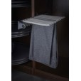 Luxe uittrekbare antraciet pantalonhouder  zijmontage met soft-close