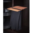 Luxe uittrekbare antraciet/oranje pantalonhouder zijmontage met soft-close