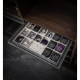 Luxe uittrekbare antraciet sieradenlade - juwelenbox met soft-close