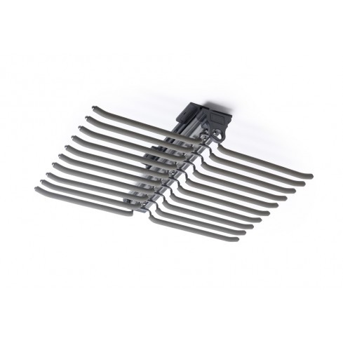 Luxe uittrekbare antraciet pantalonrek met soft-close