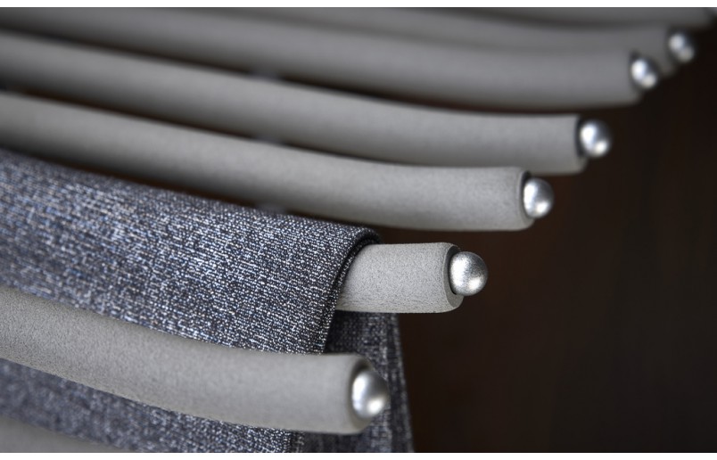 Luxe uittrekbare antraciet pantalonhouder  zijmontage met soft-close