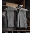 Luxe uittrekbare antraciet pantalonrek met soft-close