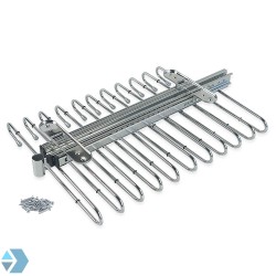 Uittrekbaar pantalonrek chroom voor 11 pantalons