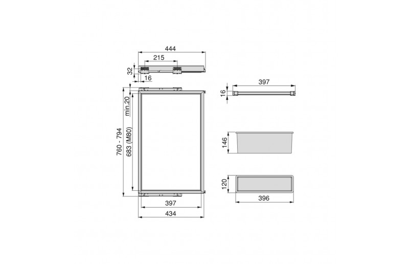 Luxe uittrekbare pantalonhouder zwart, in 3 verstelbare breedtematen