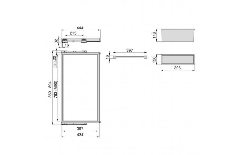 Luxe uittrekbare pantalonhouder zwart, in 3 verstelbare breedtematen