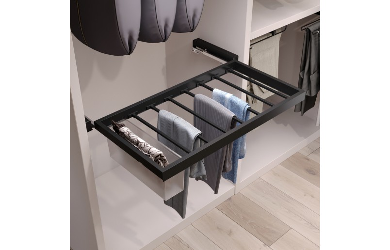 Luxe uittrekbare pantalonhouder zwart, in 3 verstelbare breedtematen