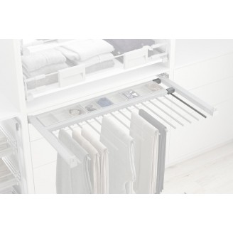 Extra beugel voor luxe broekenhouder PH522- antraciet/zilver