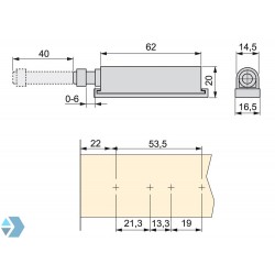 Push-to-open druksnapper met magneet
