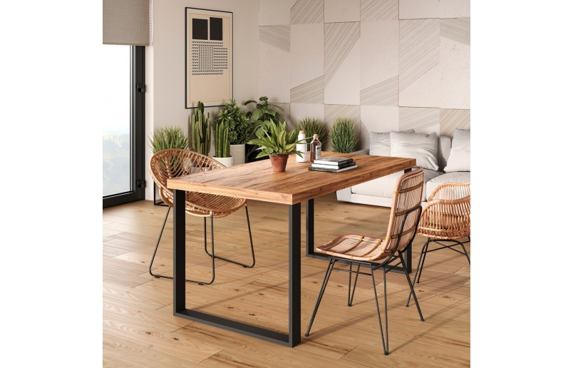 Tafelpoten zwart 720 mm hoog, breedte 800 mm, set á 2 stuks