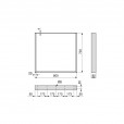 Tafelpoten zwart 720 mm hoog, breedte 800 mm, set á 2 stuks