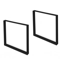 Tafelpoten zwart 720 mm hoog, breedte 800 mm, set á 2 stuks